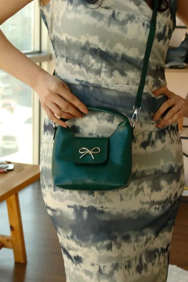 <tc>Sac à main pour femme Ribbon Vert.

</tc>