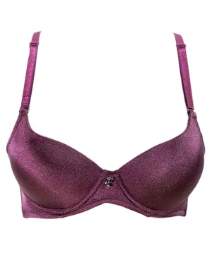 Maroon Soft Padded Flourish Bra - Double Padded Underwired Bra - FL119