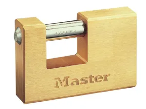 Master Lock Rectangular 63Mm Solid Brass Body Shutter Padlock