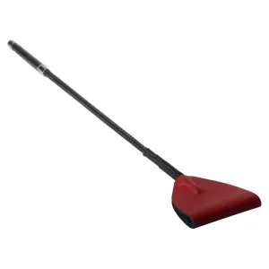 Master Series Red Mare Leather Riding Crop - Red