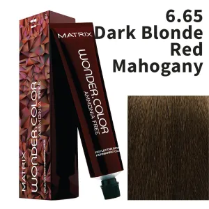 MATRIX WONDER COLOR 6.65 DARK BLONDE  WITH RED MAHOGANY
