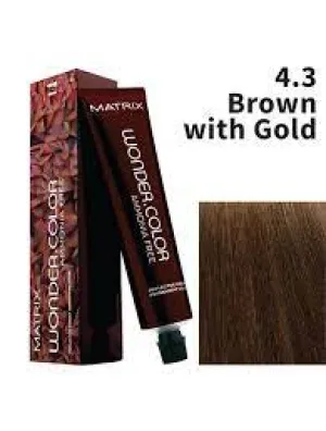 Matrix wonder colour amonia free 4W 4.3 medium brown gold