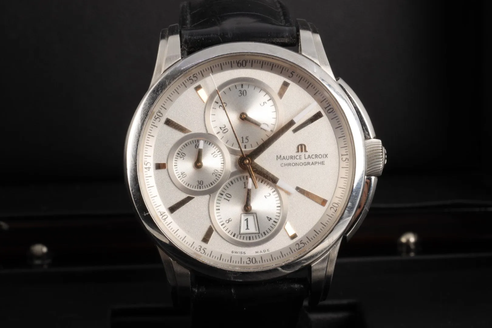 ﻿Maurice Lacroix Pontos PT6178/88 43mm Men's Watch (Box Papers)