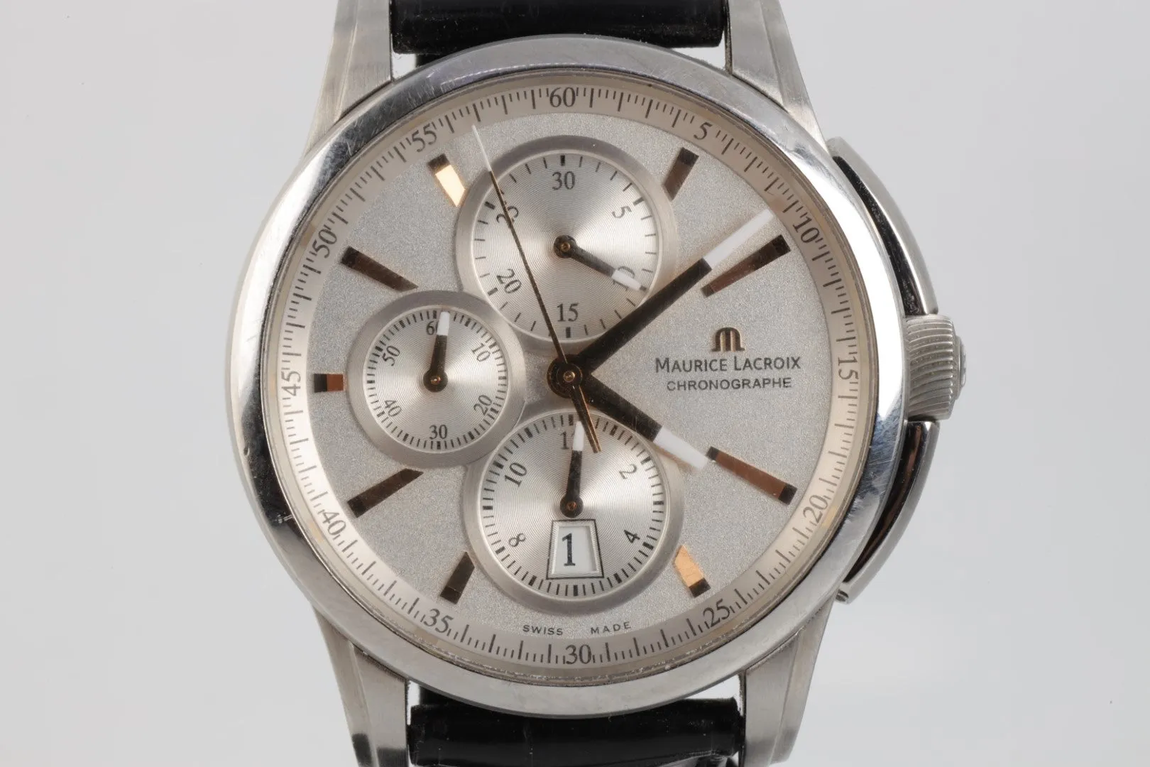 ﻿Maurice Lacroix Pontos PT6178/88 43mm Men's Watch (Box Papers)