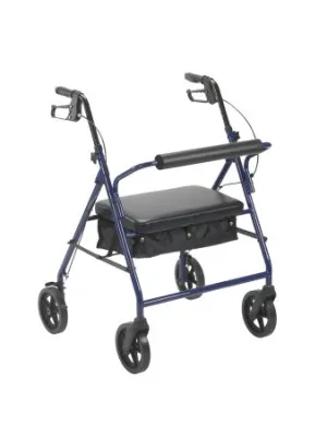 McKesson Heavy-Duty Bariatric Steel Rollator - Blue - 1 Each / Each - 21613801