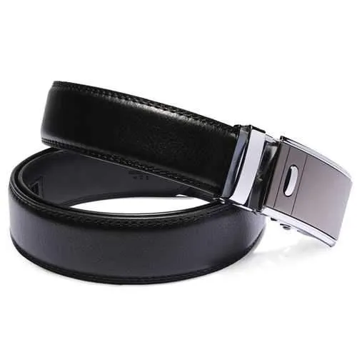 Mens Automatic Buckle Business New Design Leather Cowhide Belt