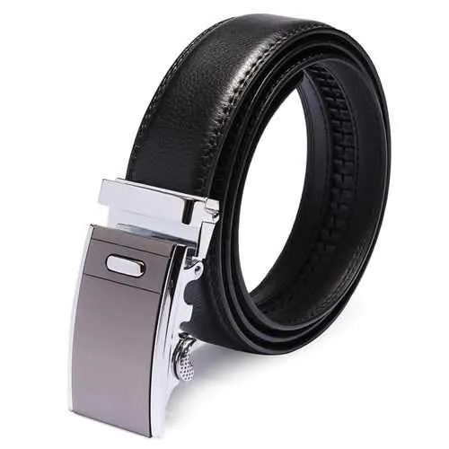 Mens Automatic Buckle Business New Design Leather Cowhide Belt