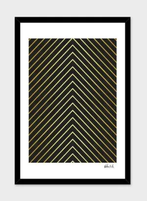 Minimalist and golden art   Frame