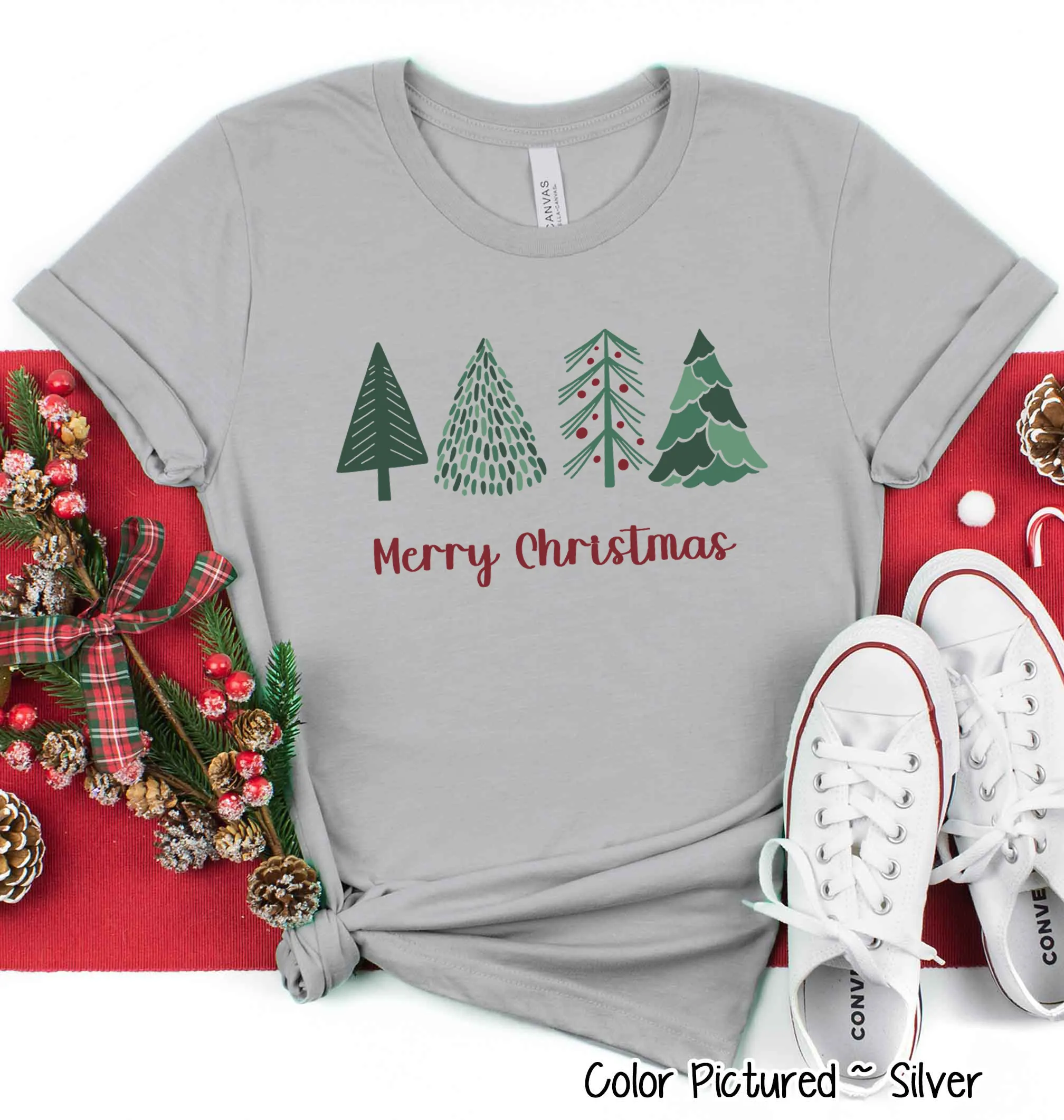 Minimalist Christmas Tree Tee
