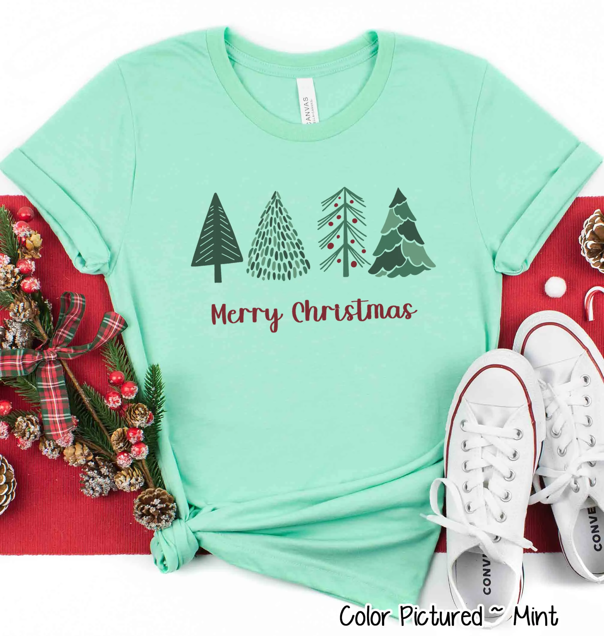 Minimalist Christmas Tree Tee