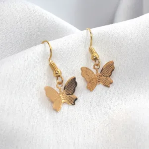 Minimalist Gold Butterfly Earrings