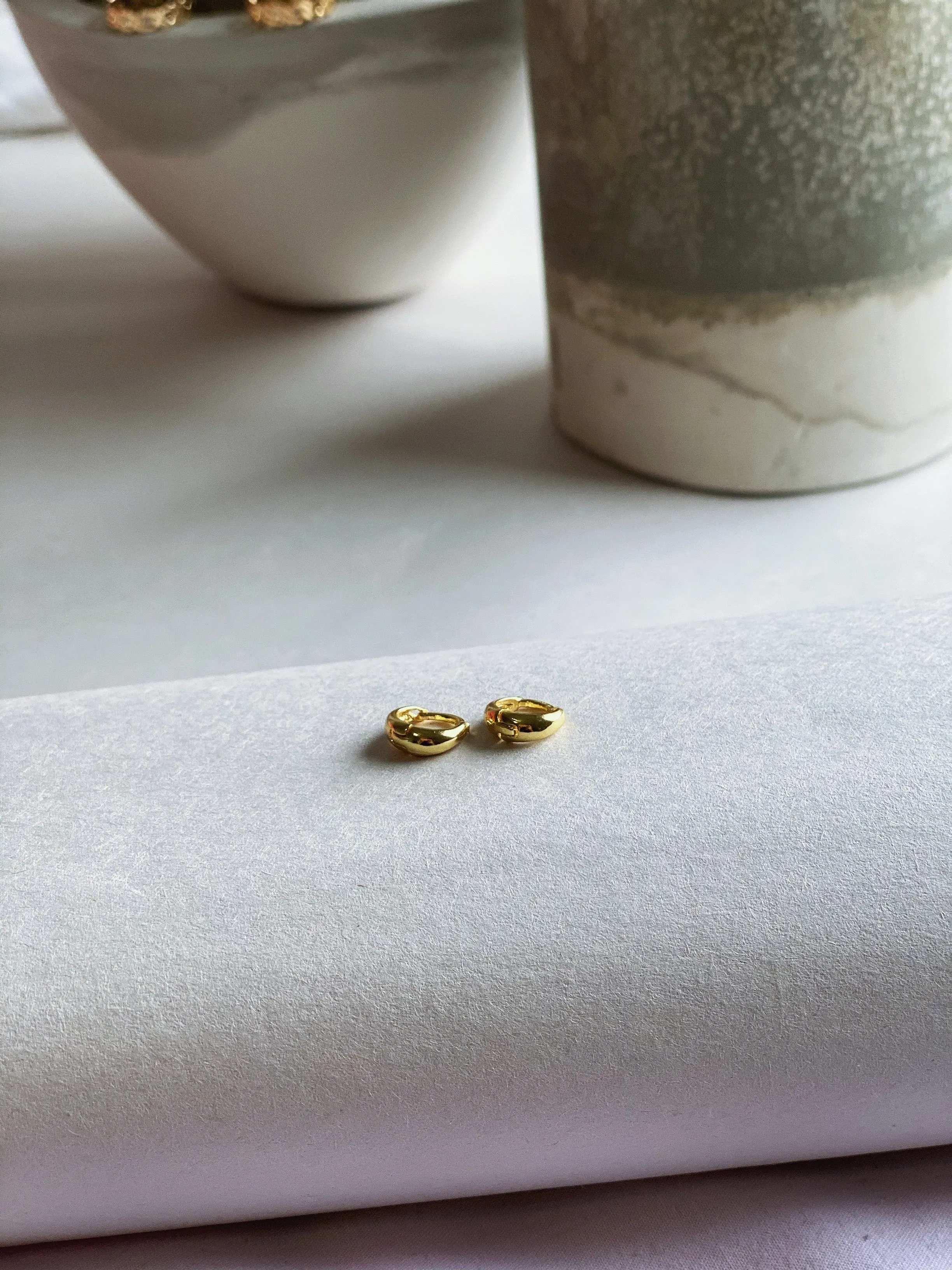 Minimalist Gold Hoops