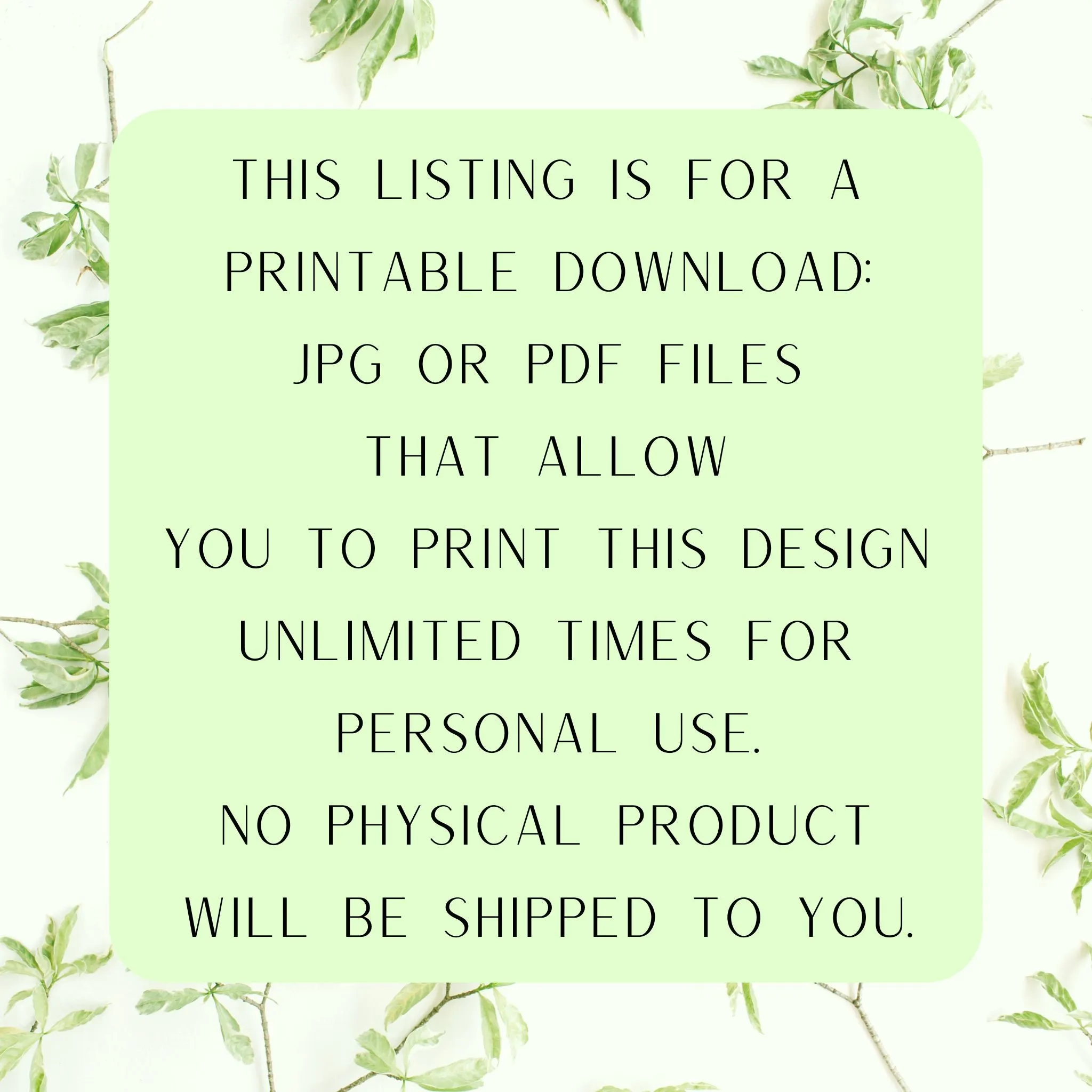 Minimalist Leafy Egg - Printable Wall Art