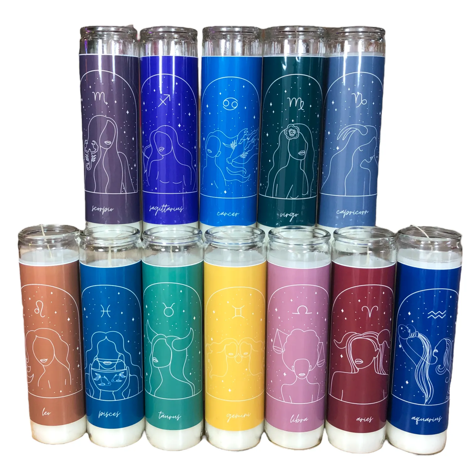 Minimalist Zodiac Devotional Candle