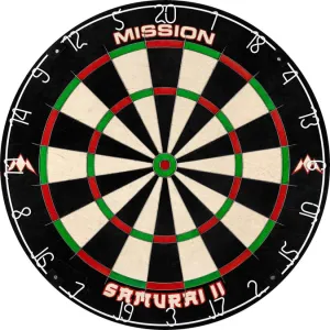 Mission Samurai II Dartboard | Ultra Thin Wire | Professional Board