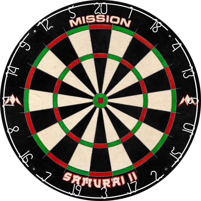 Mission Samurai II Dartboard | Ultra Thin Wire | Professional Board