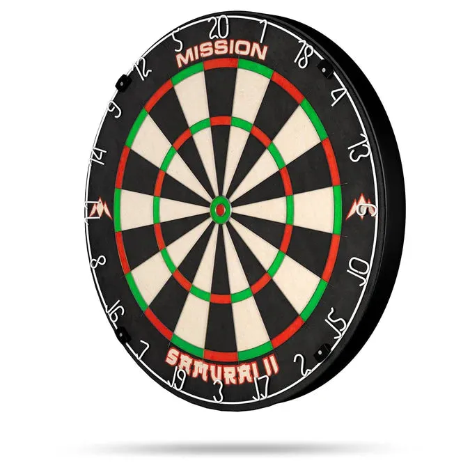 Mission Samurai II Dartboard | Ultra Thin Wire | Professional Board