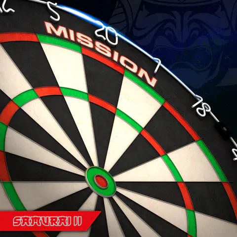 Mission Samurai II Dartboard | Ultra Thin Wire | Professional Board