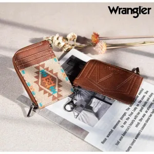 Montana West Wrangler Aztec Card Wallet for Women Western Credit Card Holder with Zipper Pocket