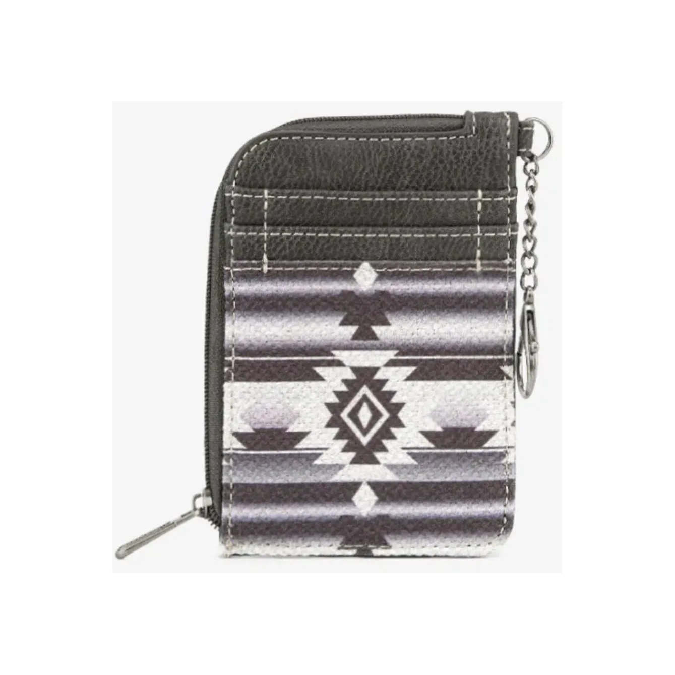 Montana West Wrangler Aztec Card Wallet for Women Western Credit Card Holder with Zipper Pocket