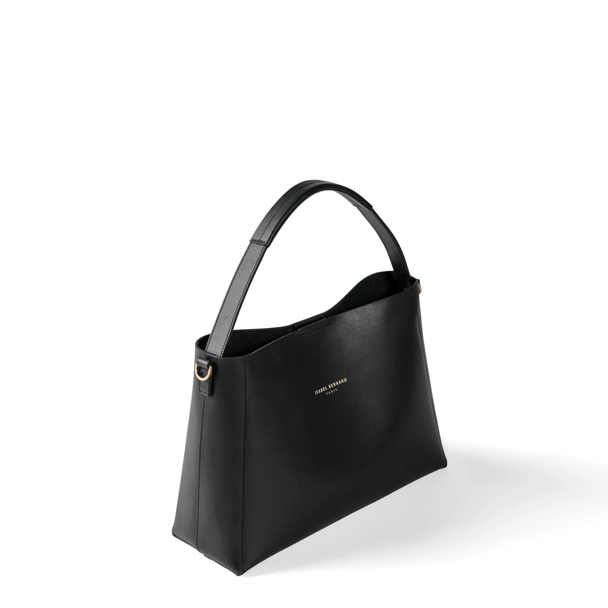 Montmartre Béatrice black vegetable tanned leather handbag