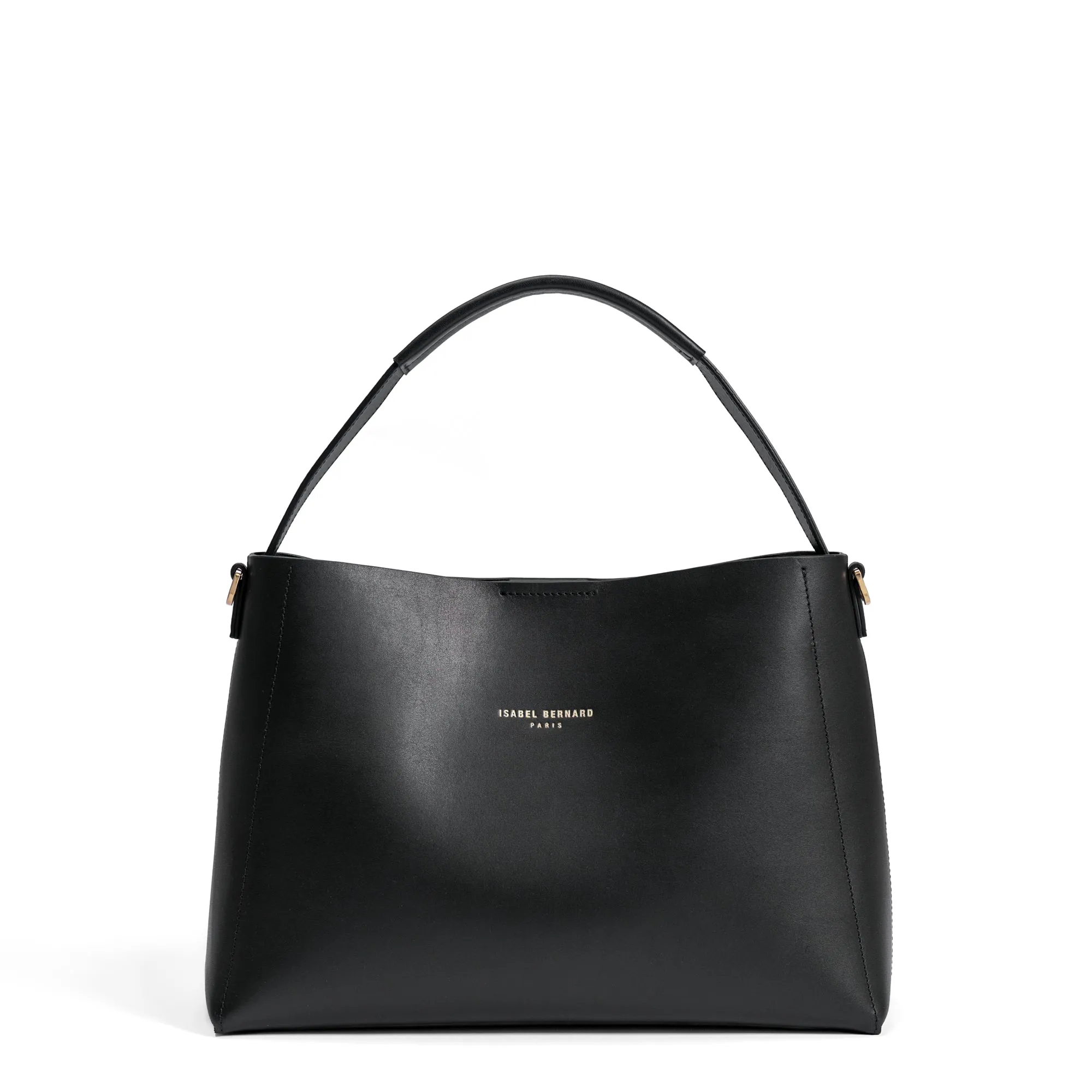 Montmartre Béatrice black vegetable tanned leather handbag