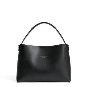 Montmartre Béatrice black vegetable tanned leather handbag