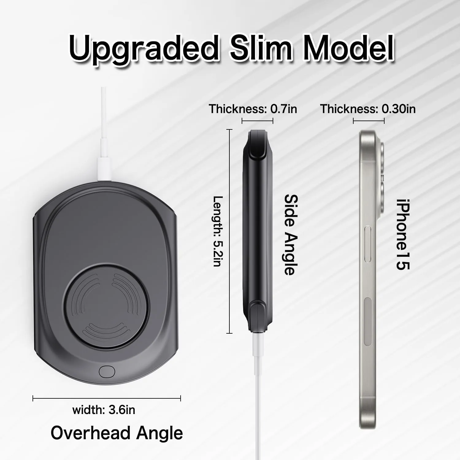 Mouse Jiggler, Ultra Slim, 20dB Quiet & Noiseless, Undetectable Mouse Mover...