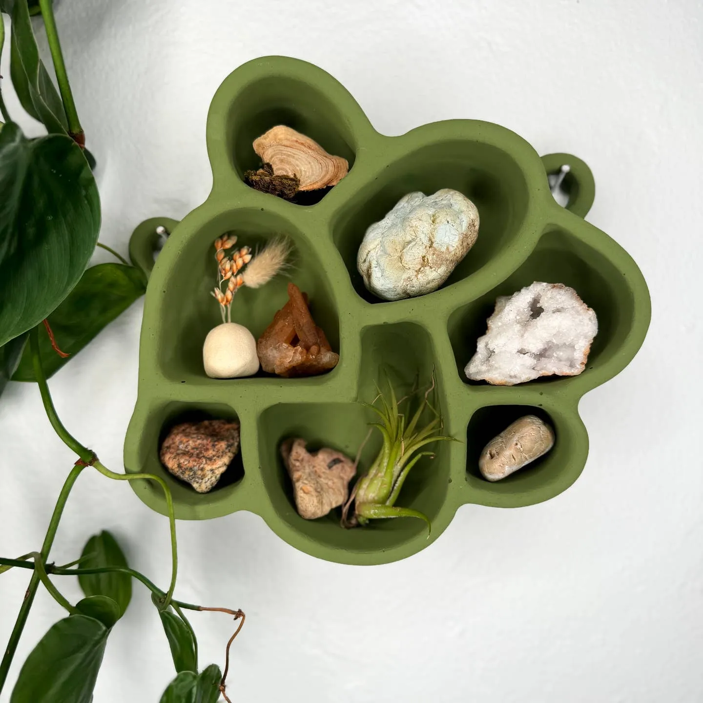 NEW! Cement Shelf of Inspiration No. 3 - Moss by The Minimalist Ceramist
