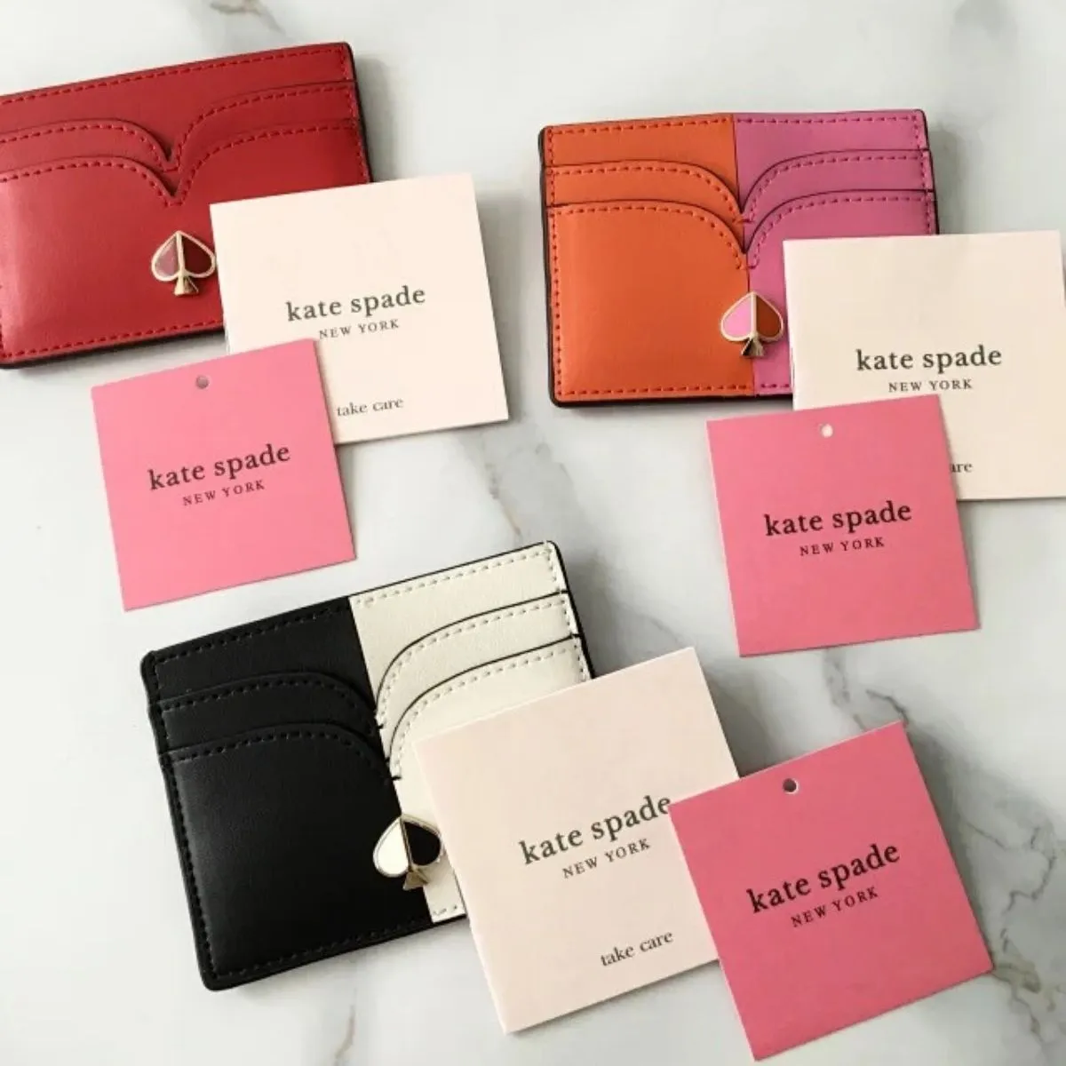 Nicola Bicolor Juicy Orange and Hibiscus Tea Cardholder