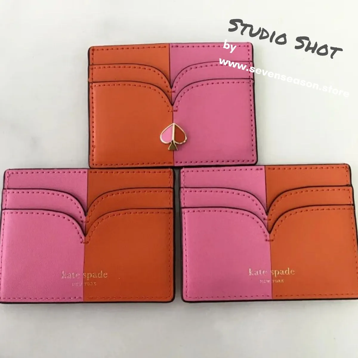 Nicola Bicolor Juicy Orange and Hibiscus Tea Cardholder