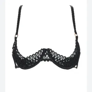 NWT BLUEBELLA Tallulah Open Wired Bra in Black Size 36B