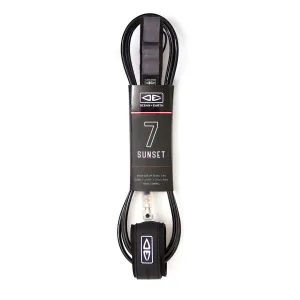 OCEAN AND EARTH Sunset 7ft Leash - Black