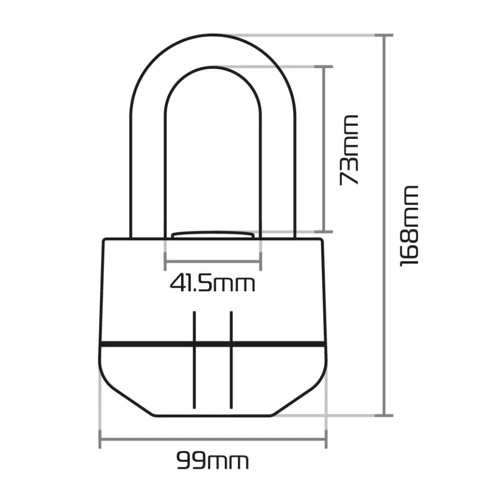 Oxford Boss Alarm 14mm Disc Lock Yellow