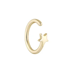 PENDIENTE PIERCING ARO STAR-MINIMALIST