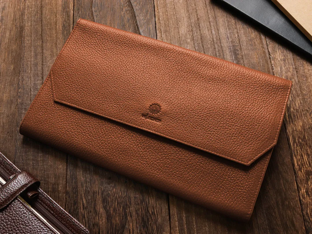 Penfolium 12 Pen Portfolio - Brown