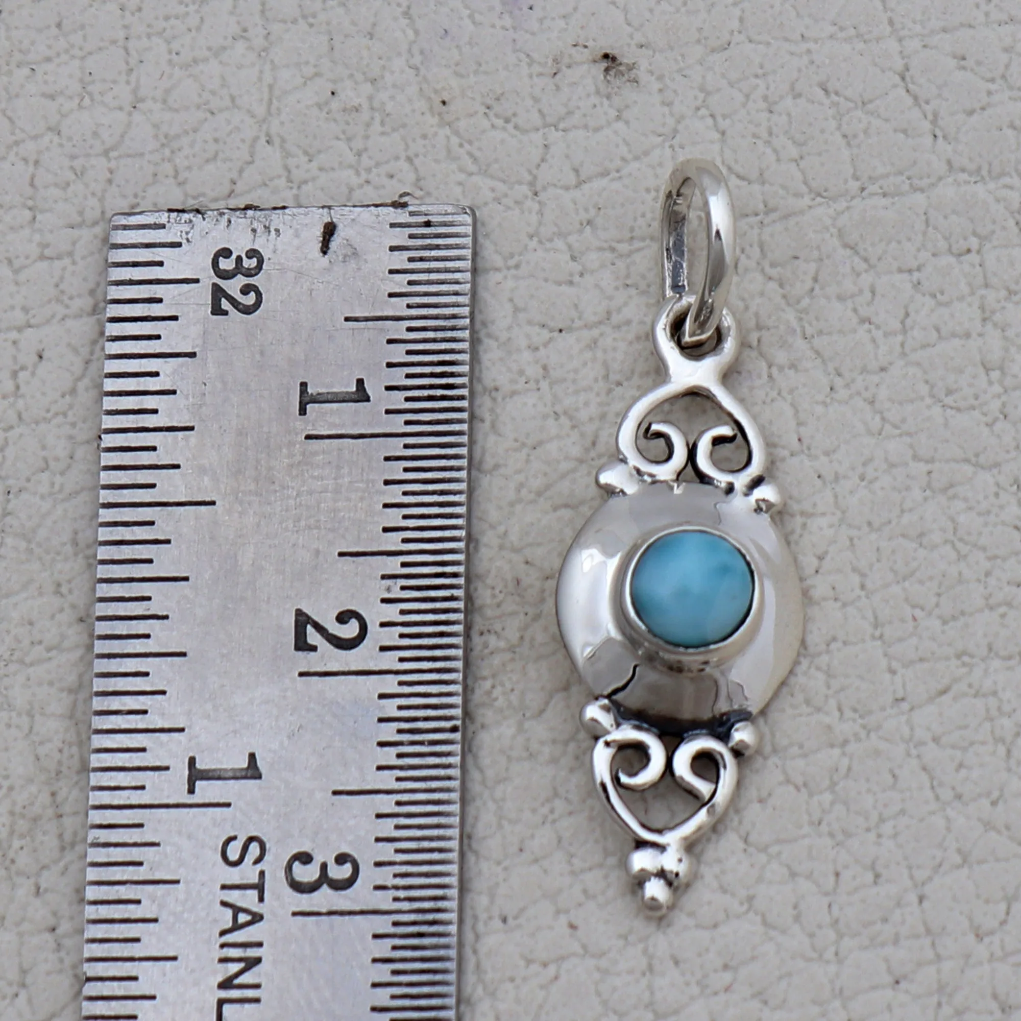 Peridot Silver Minimalist Pendant