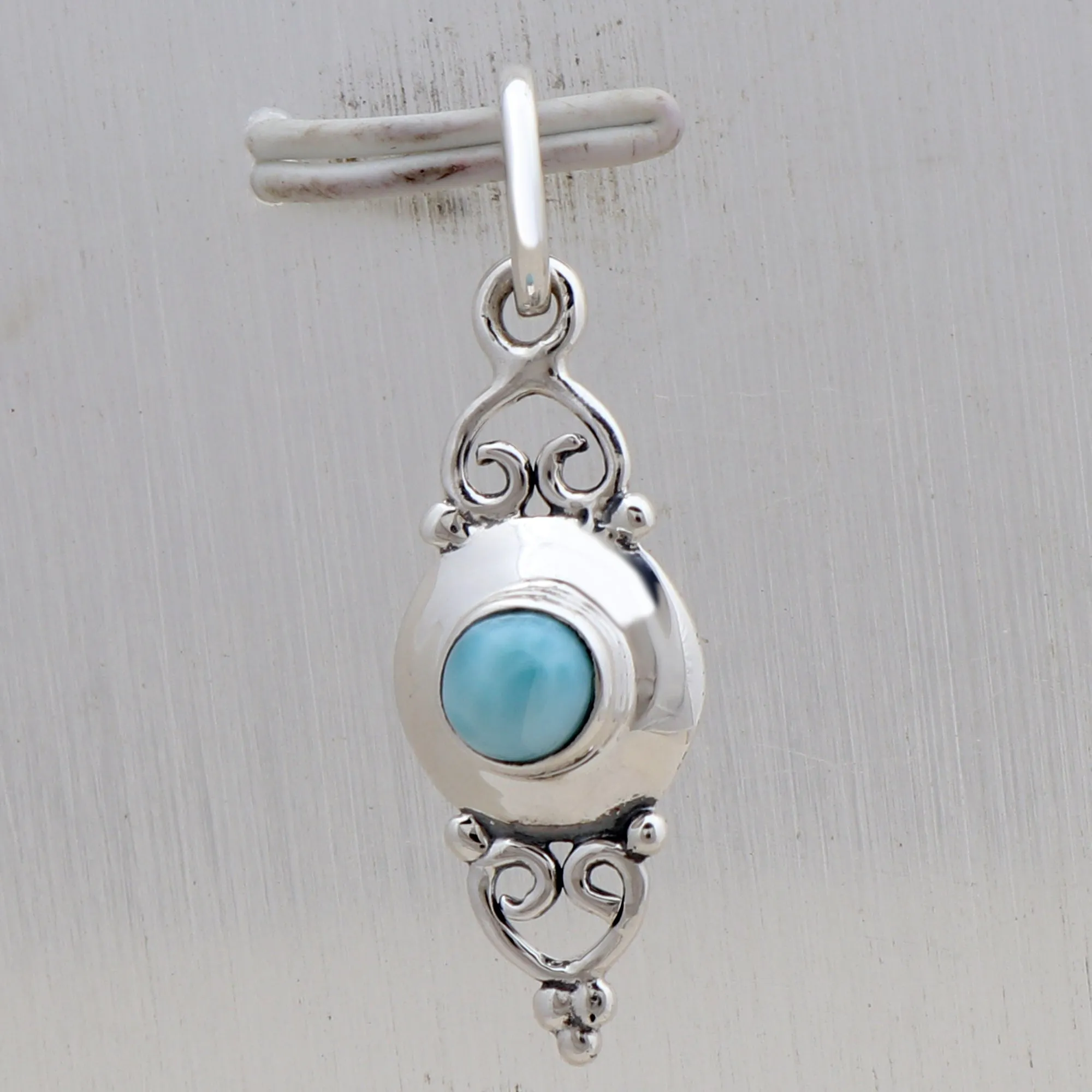 Peridot Silver Minimalist Pendant