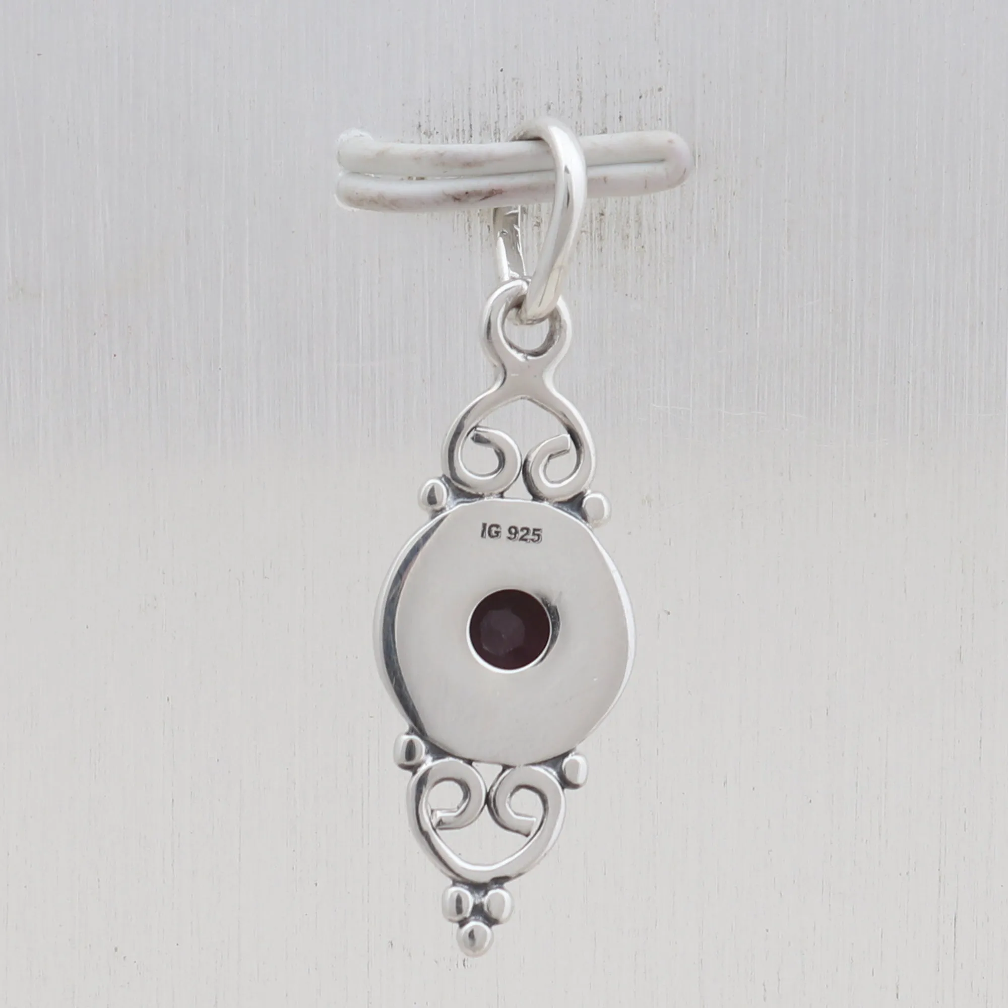 Peridot Silver Minimalist Pendant