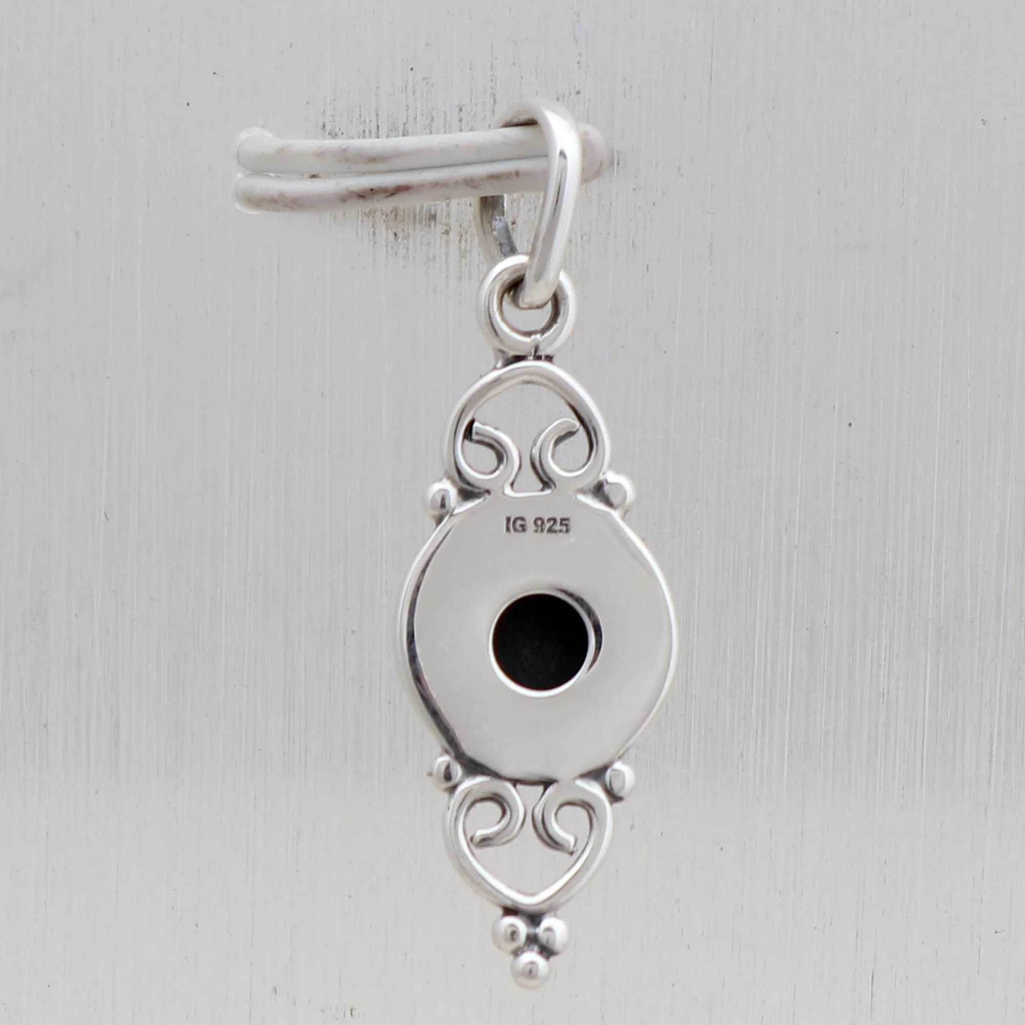 Peridot Silver Minimalist Pendant