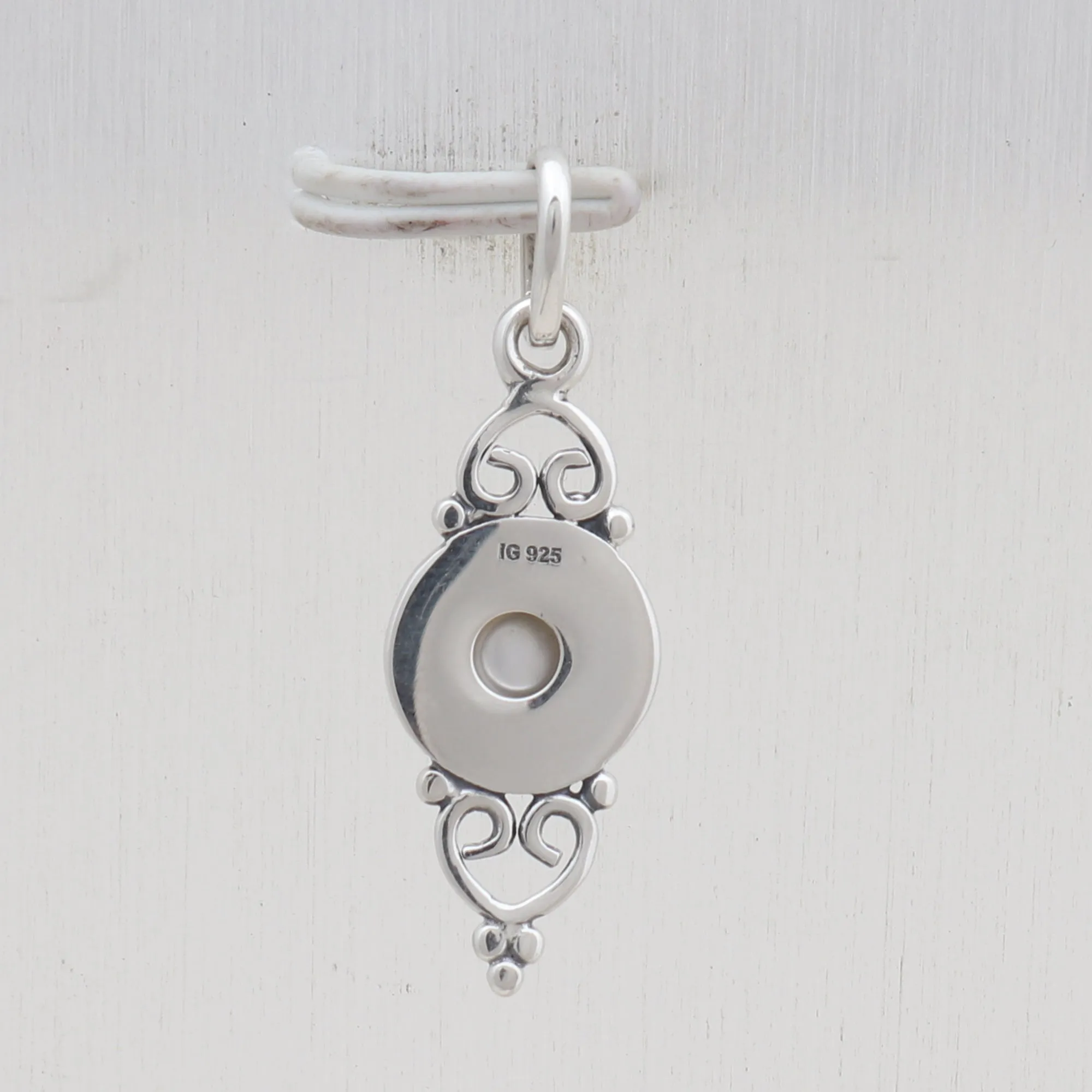 Peridot Silver Minimalist Pendant