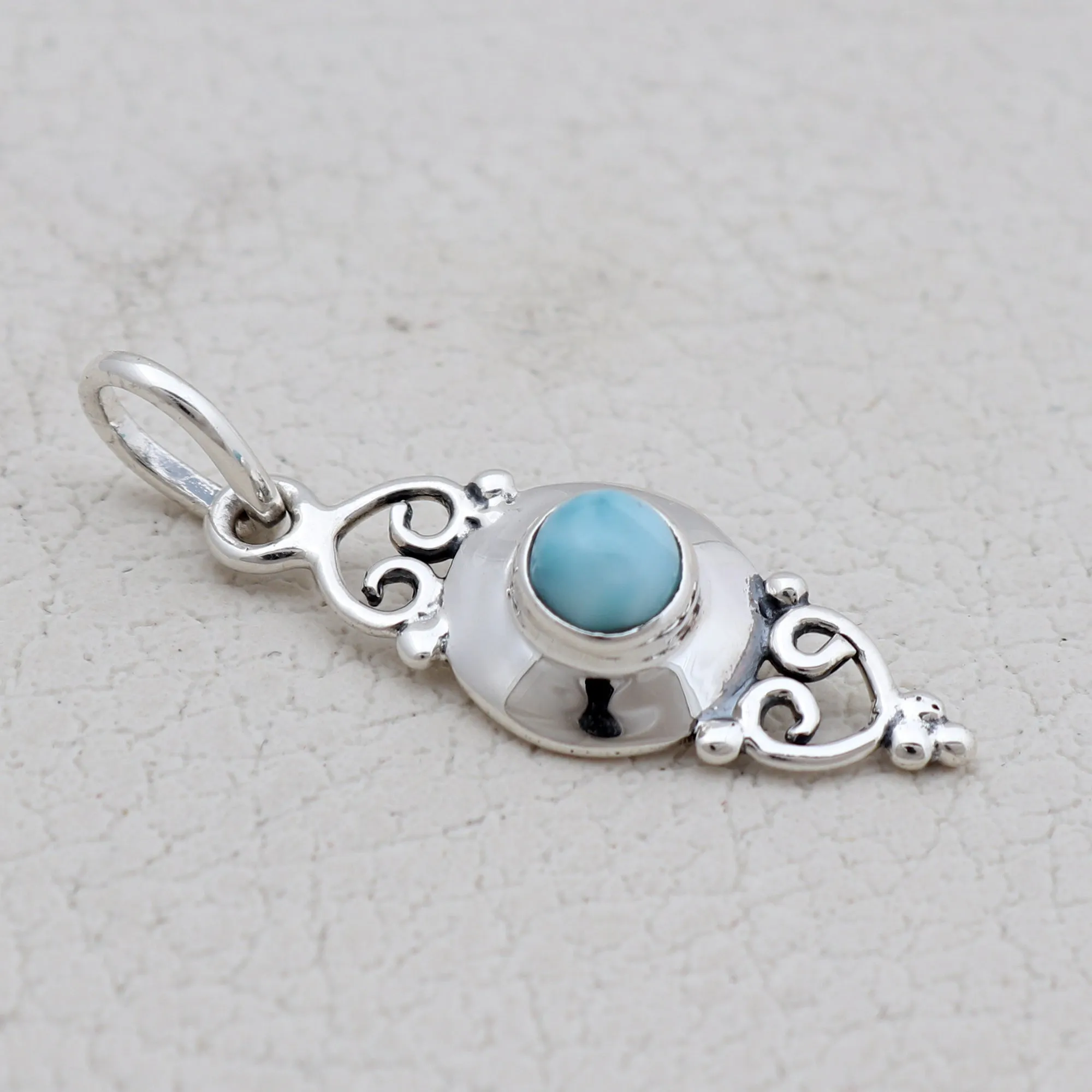 Peridot Silver Minimalist Pendant