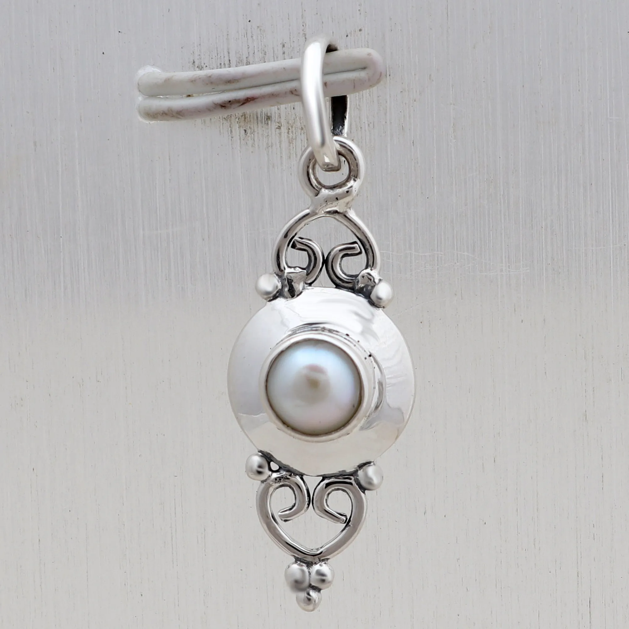 Peridot Silver Minimalist Pendant