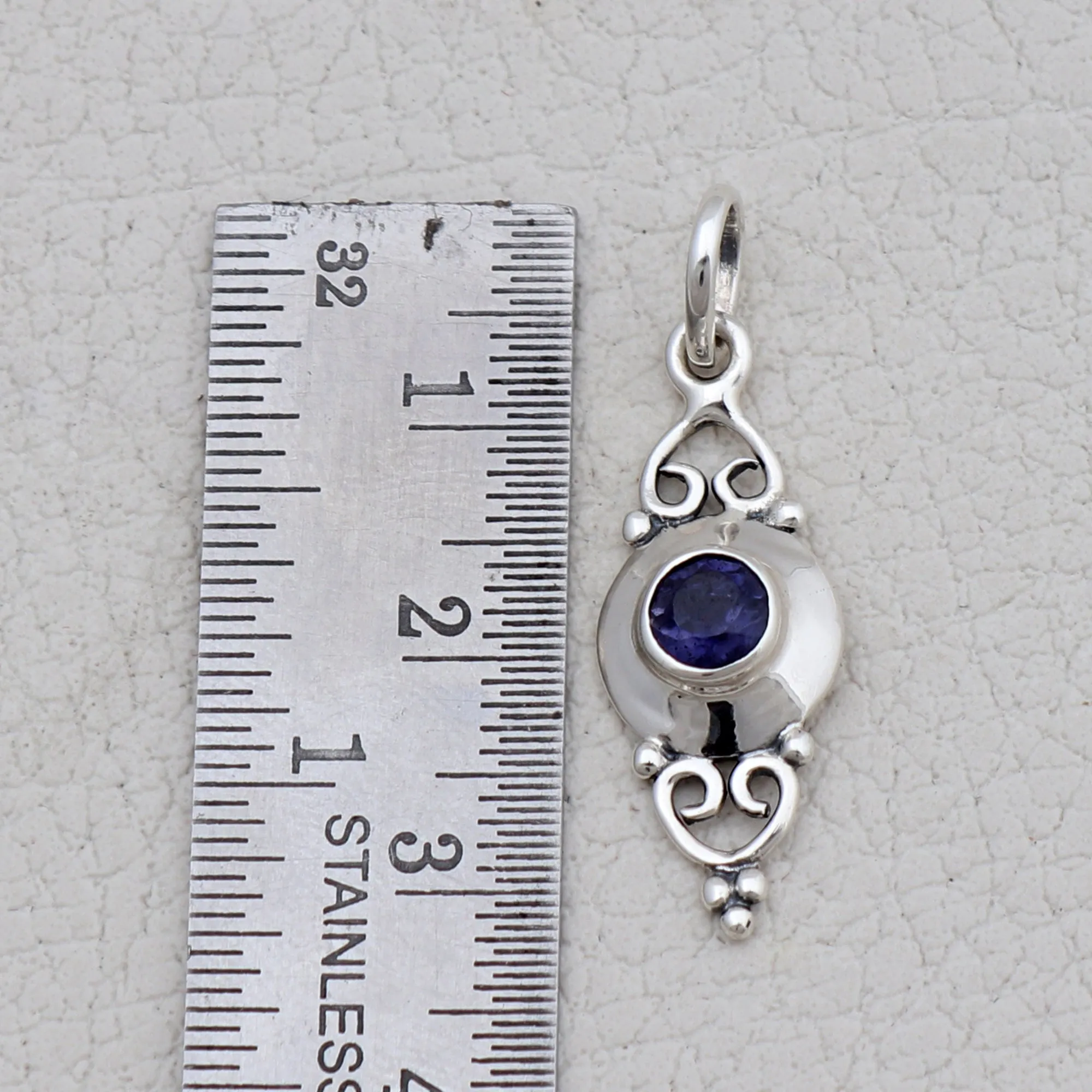 Peridot Silver Minimalist Pendant
