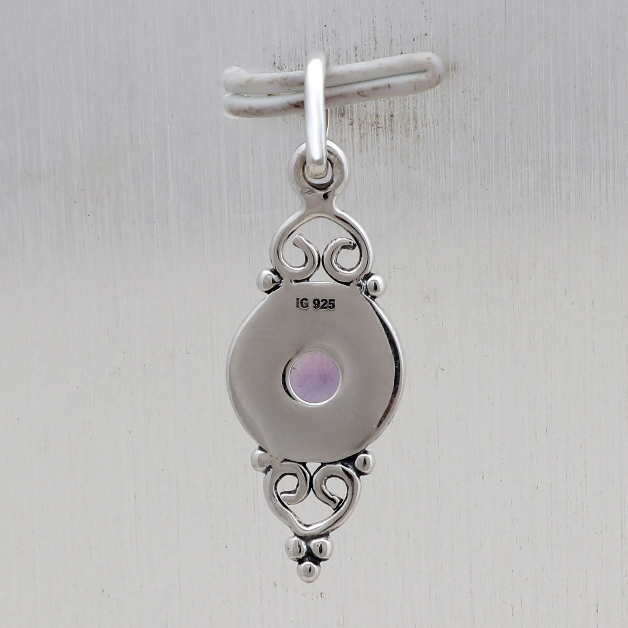 Peridot Silver Minimalist Pendant