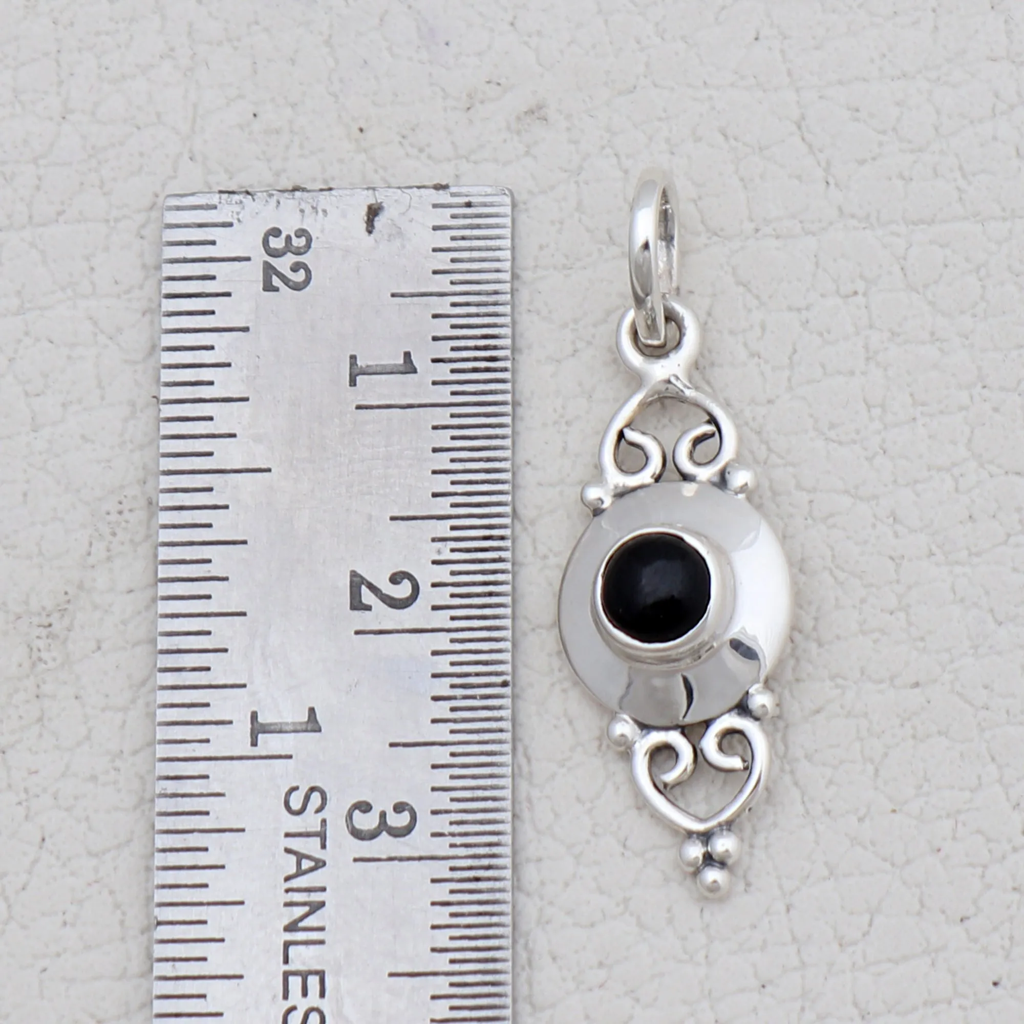 Peridot Silver Minimalist Pendant