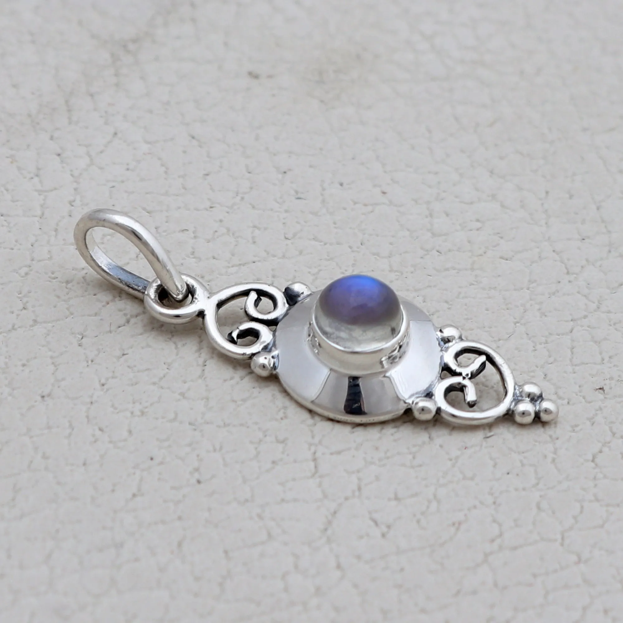 Peridot Silver Minimalist Pendant