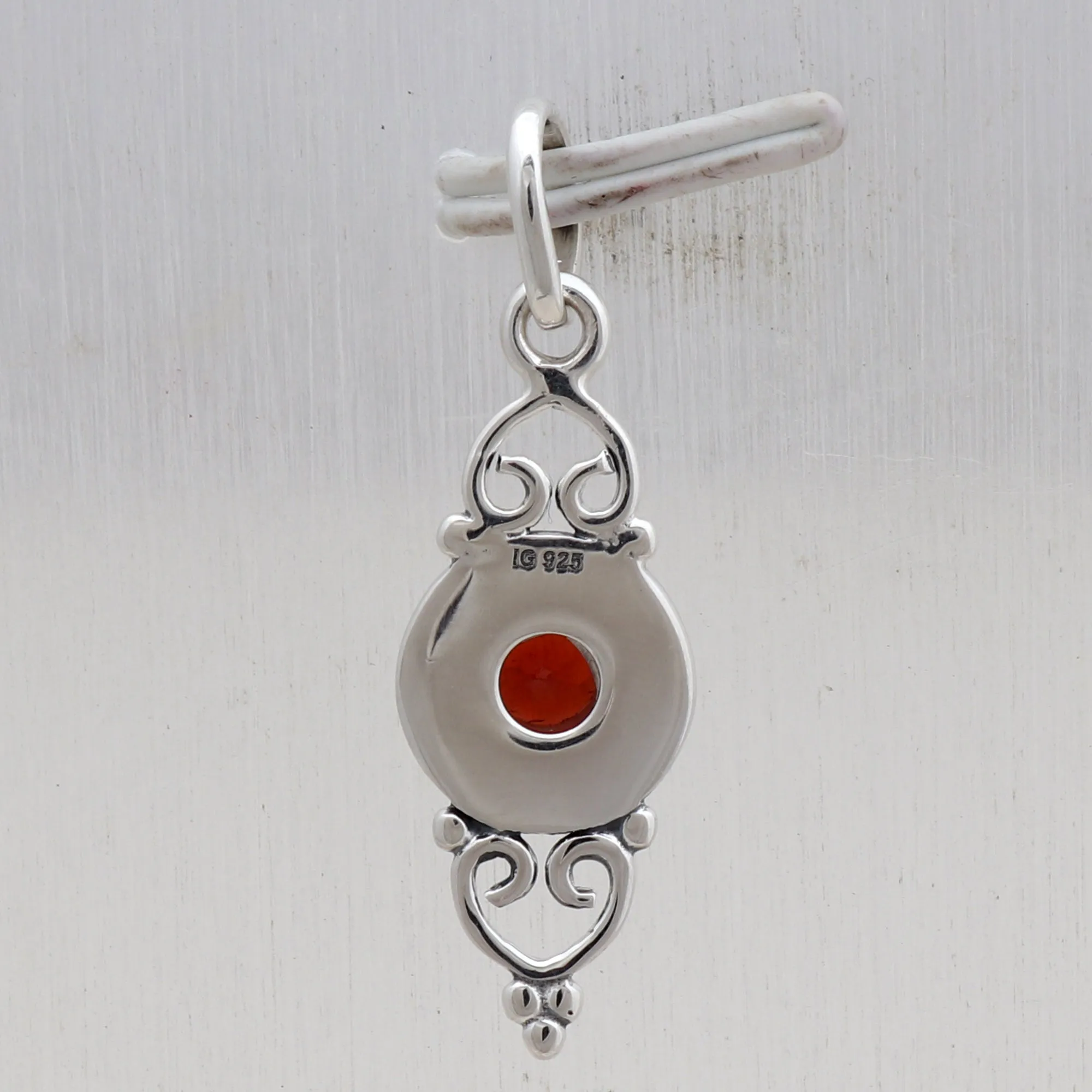 Peridot Silver Minimalist Pendant