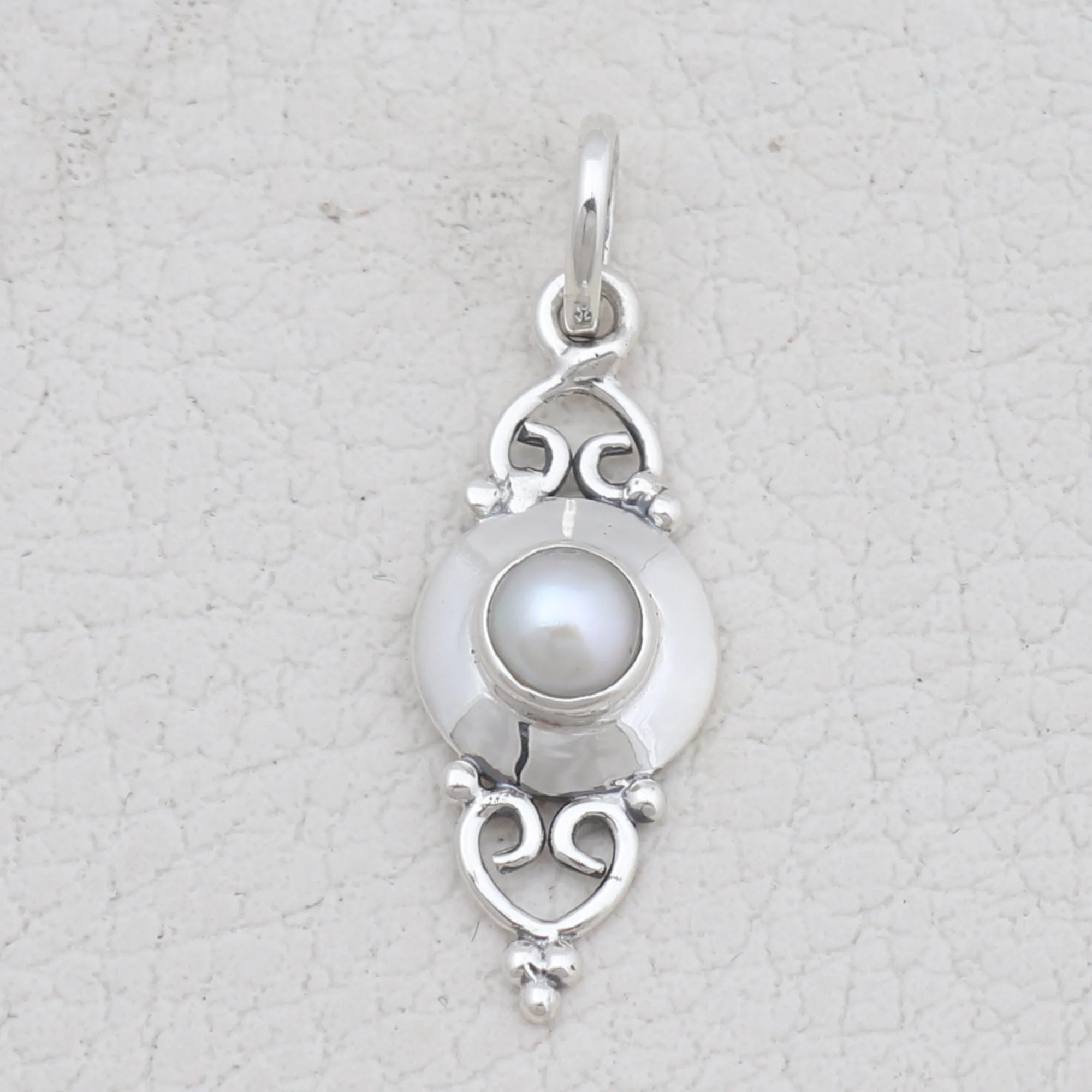 Peridot Silver Minimalist Pendant