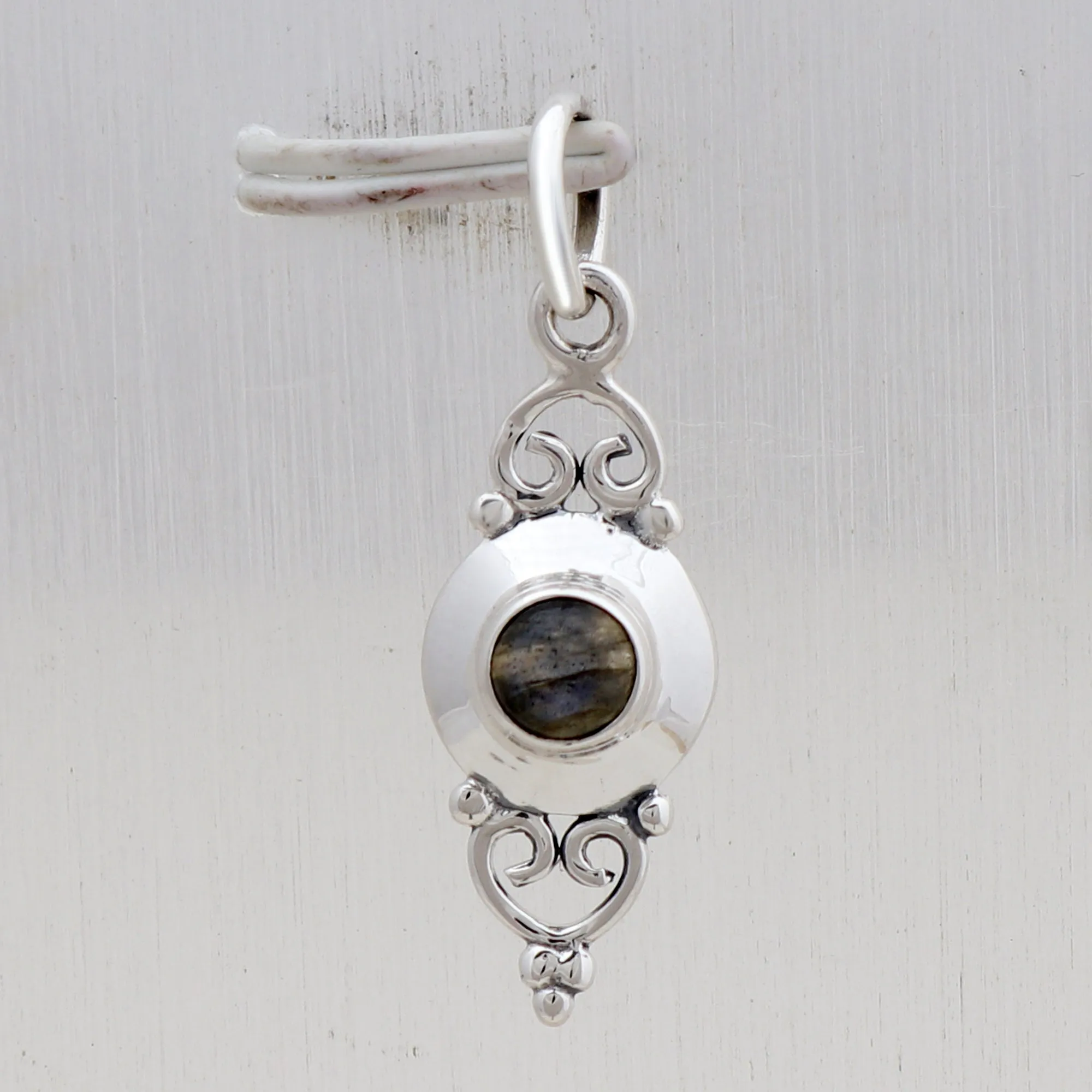Peridot Silver Minimalist Pendant